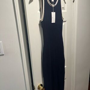 Form-fitting Knit Maxi Length Dress NEW